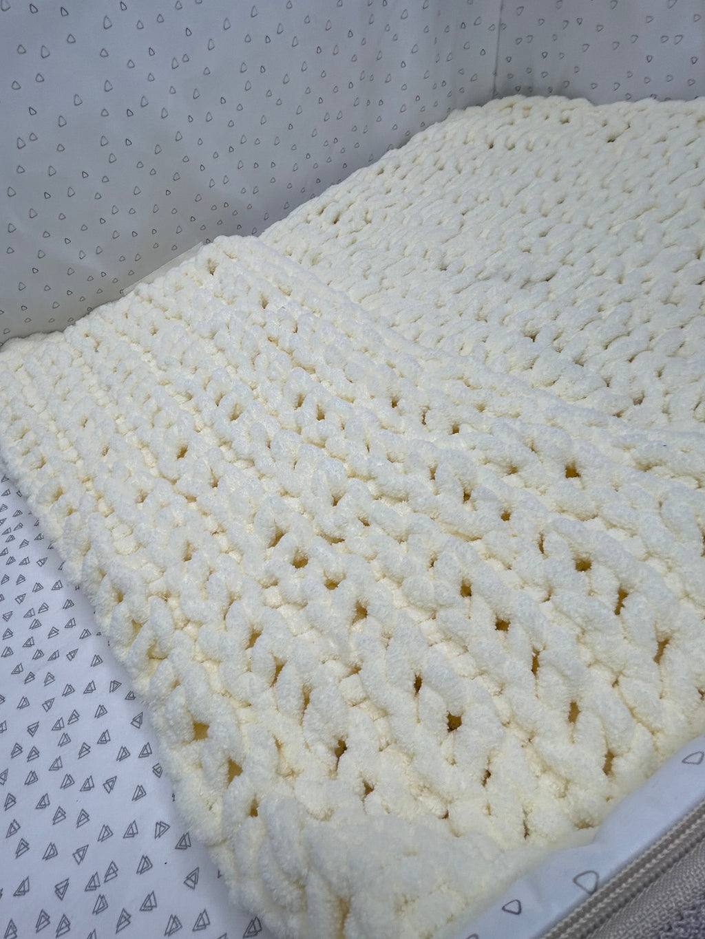 Ready to Ship - Vanilla Baby Blanket & Comforter Set