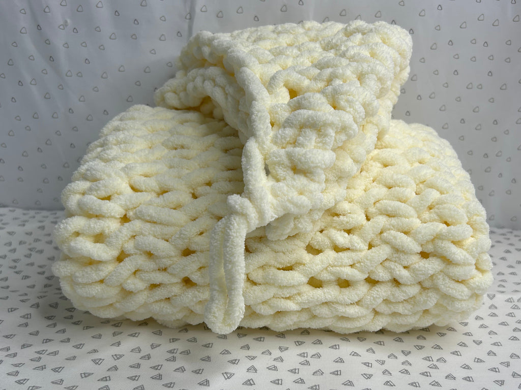 Ready to Ship - Vanilla Baby Blanket & Comforter Set