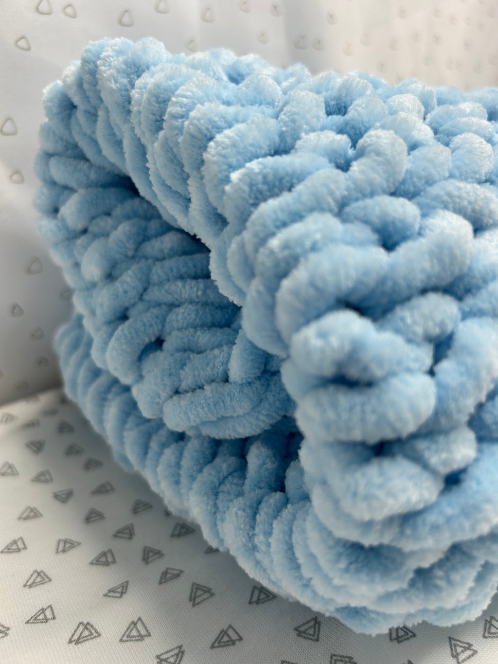 Misknit - Sky Blue Baby Blanket Snuggler