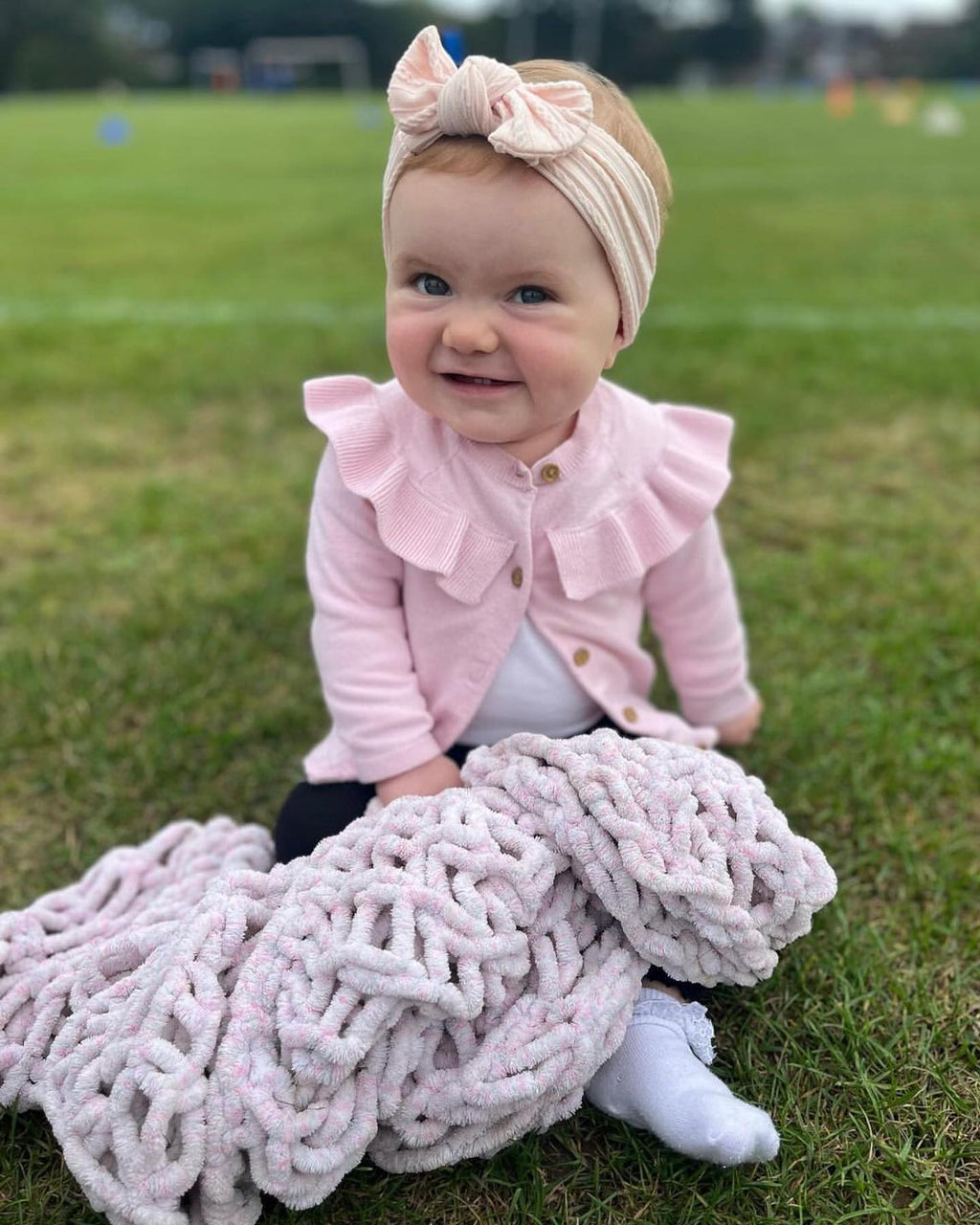 Hand Knitted Toddler Blanket
