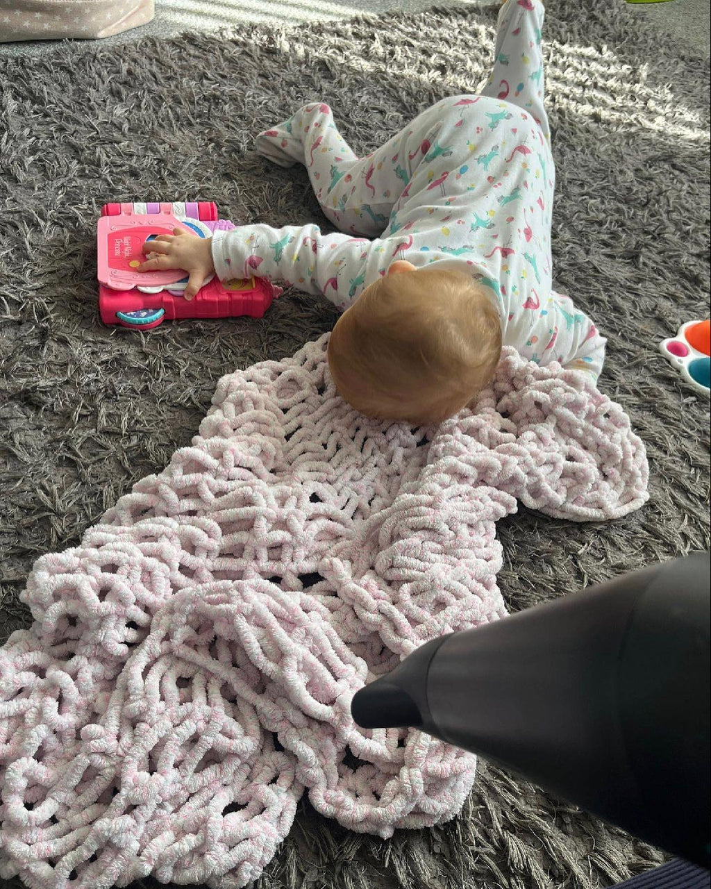 Hand Knitted Toddler Blanket