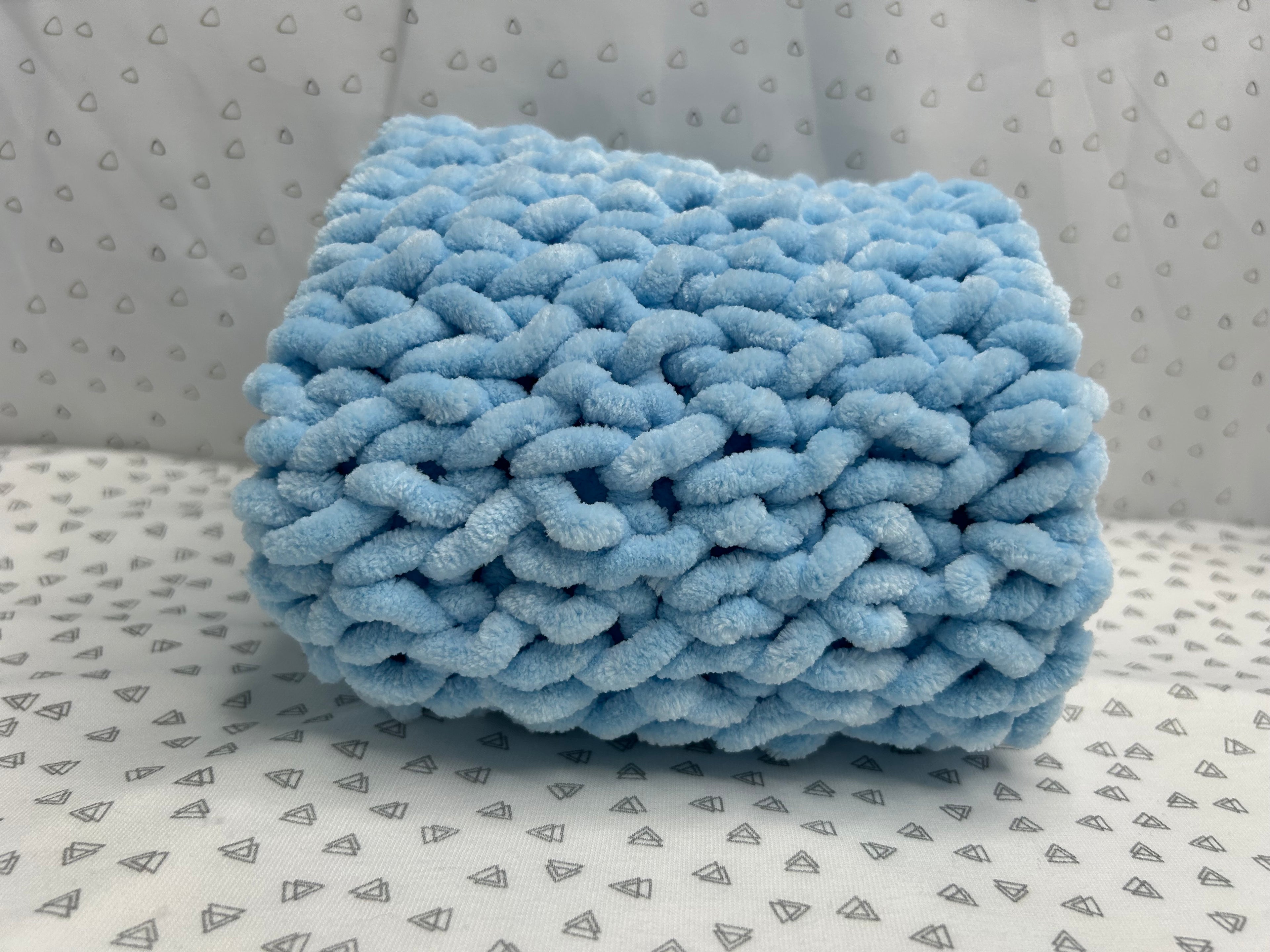 Misknit - Sky Blue Baby Blanket Snuggler