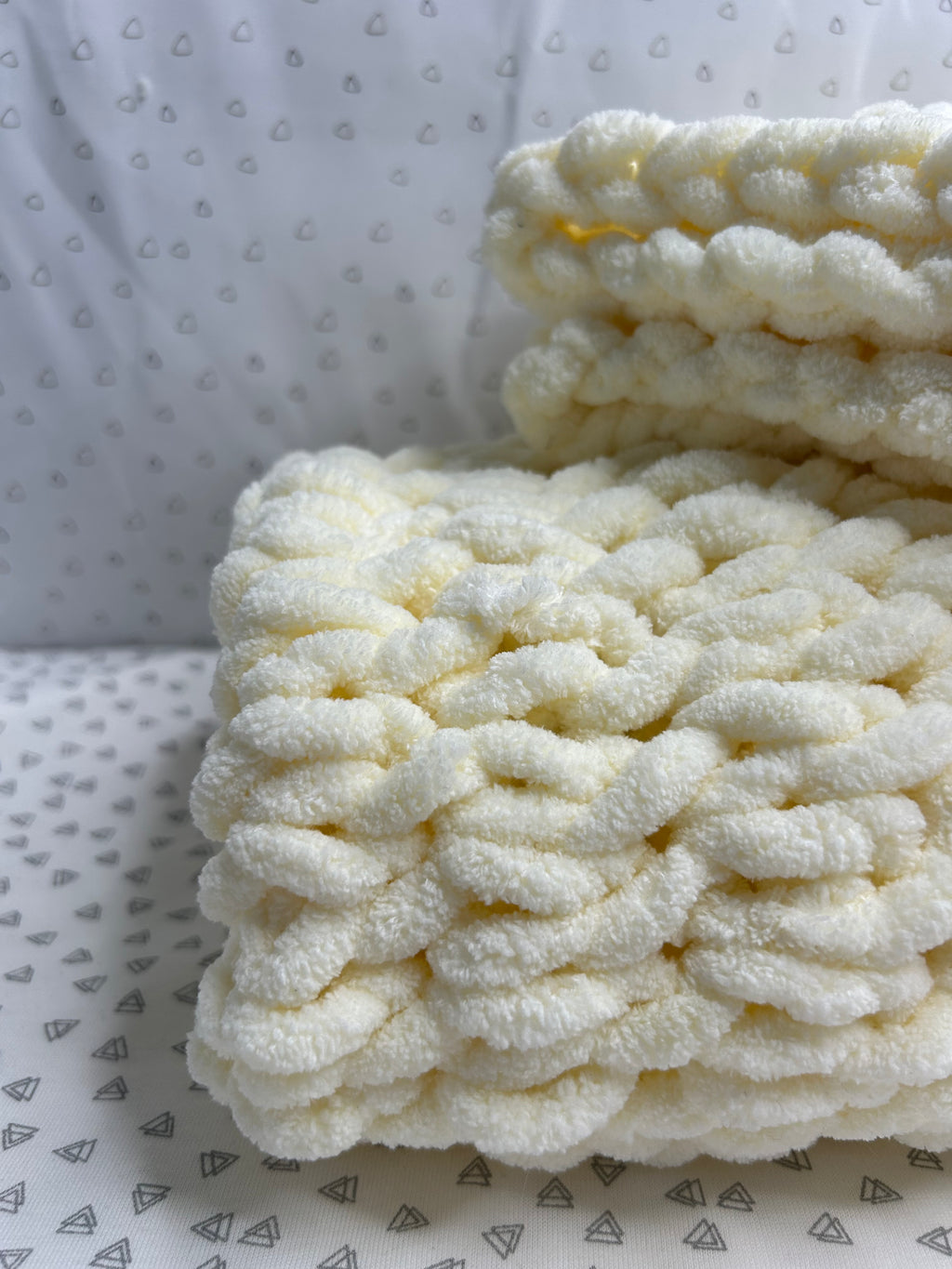 Ready to Ship - Vanilla Baby Blanket & Comforter Set