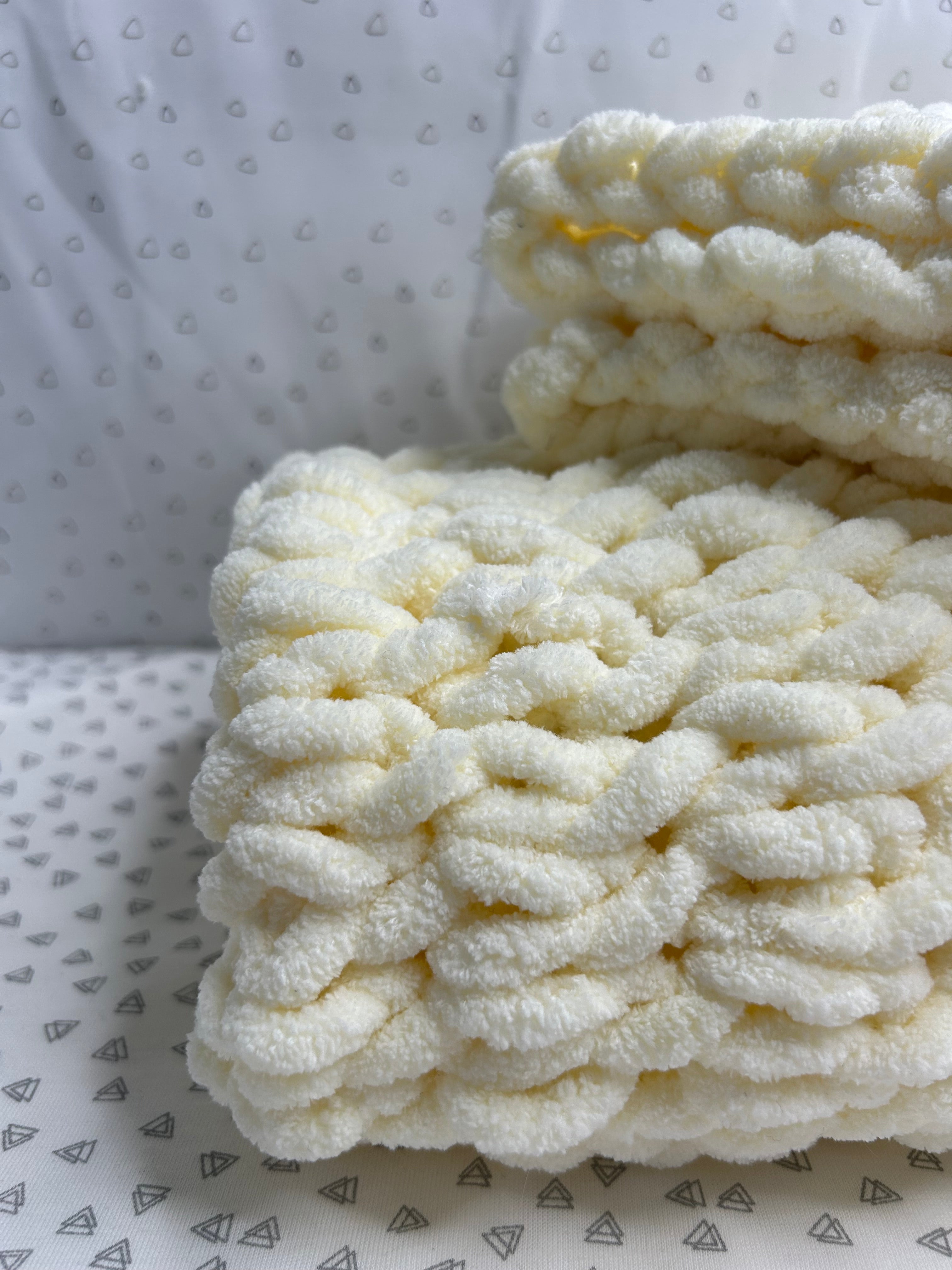 Ready to Ship - Vanilla Baby Blanket & Comforter Set