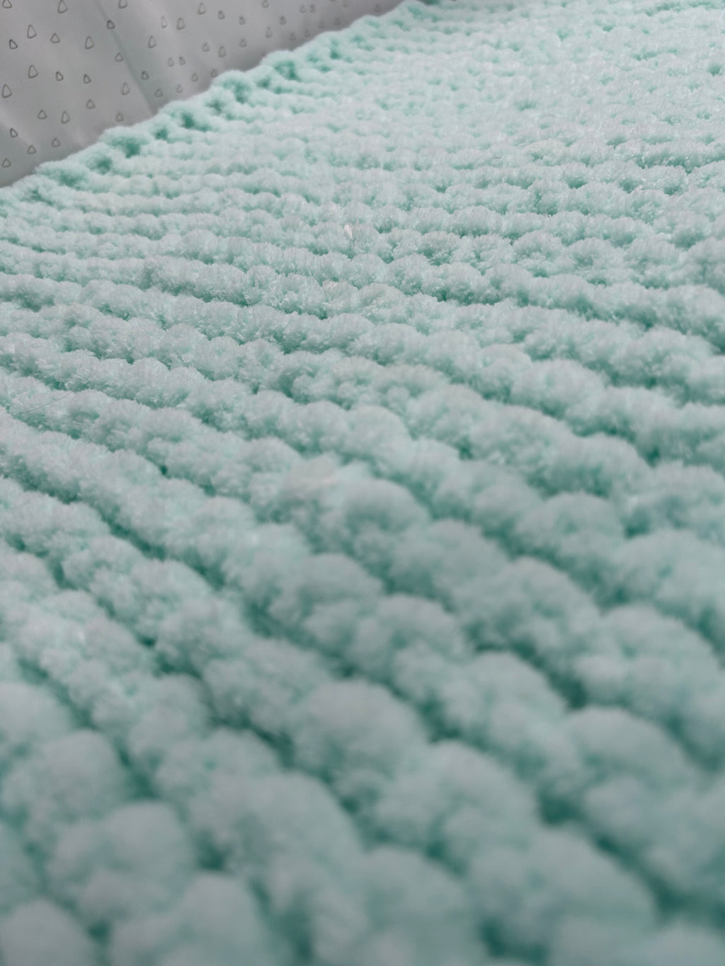 Misknit - Mint Blanket with Dummy/Teether Loop