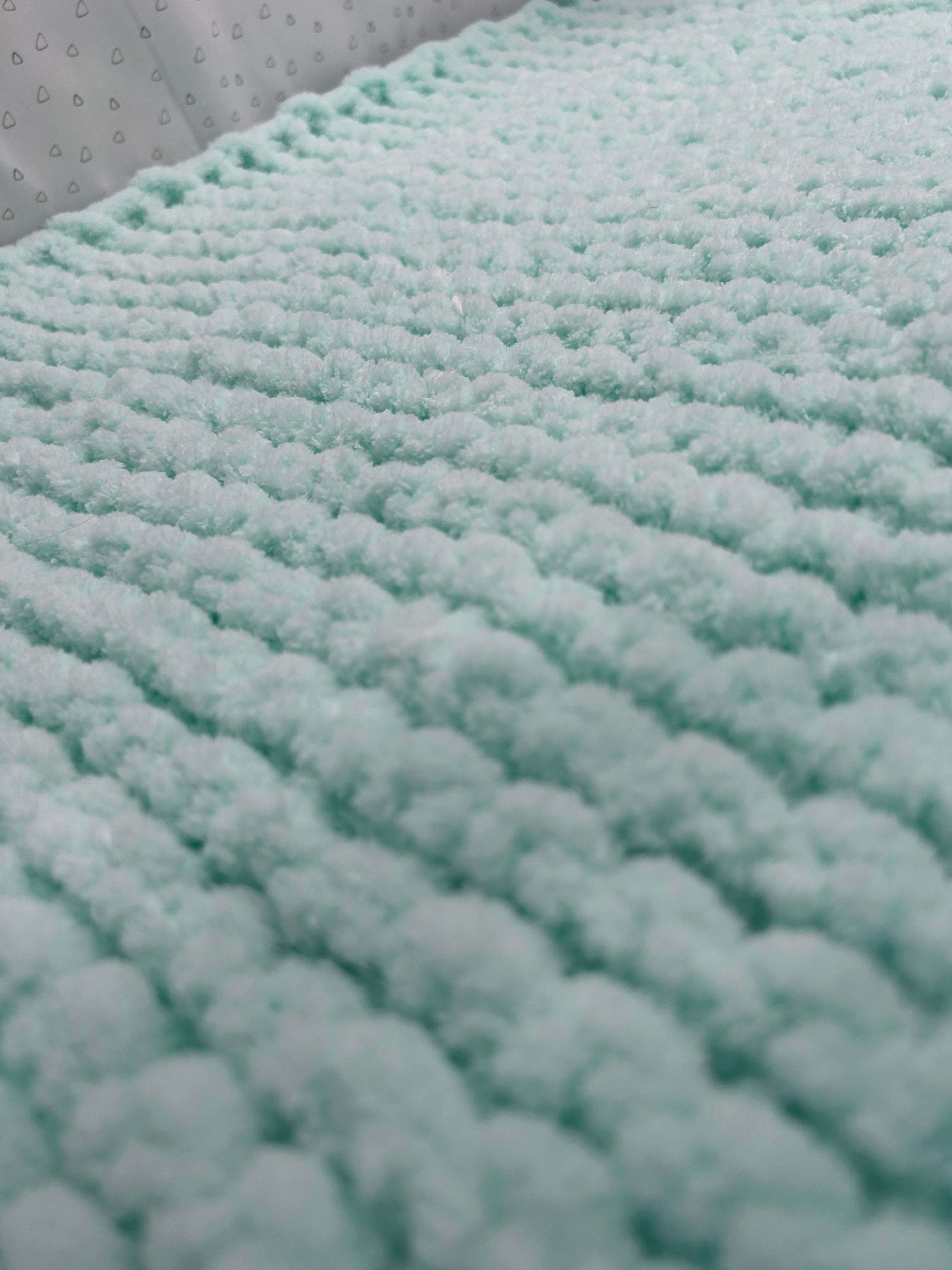Misknit - Mint Blanket with Dummy/Teether Loop