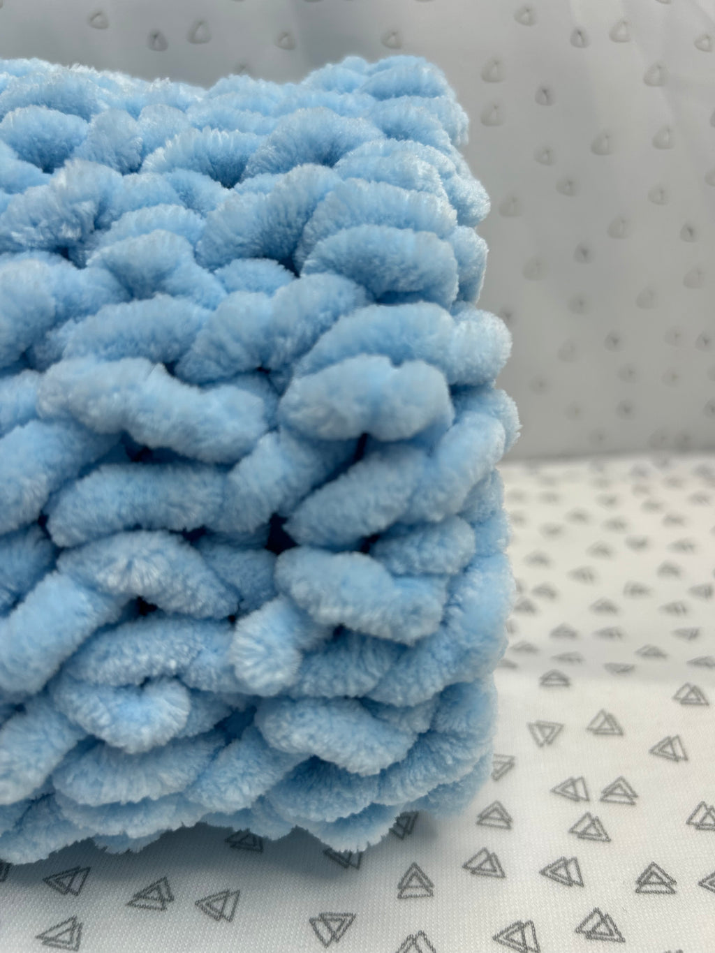 Misknit - Sky Blue Baby Blanket Snuggler