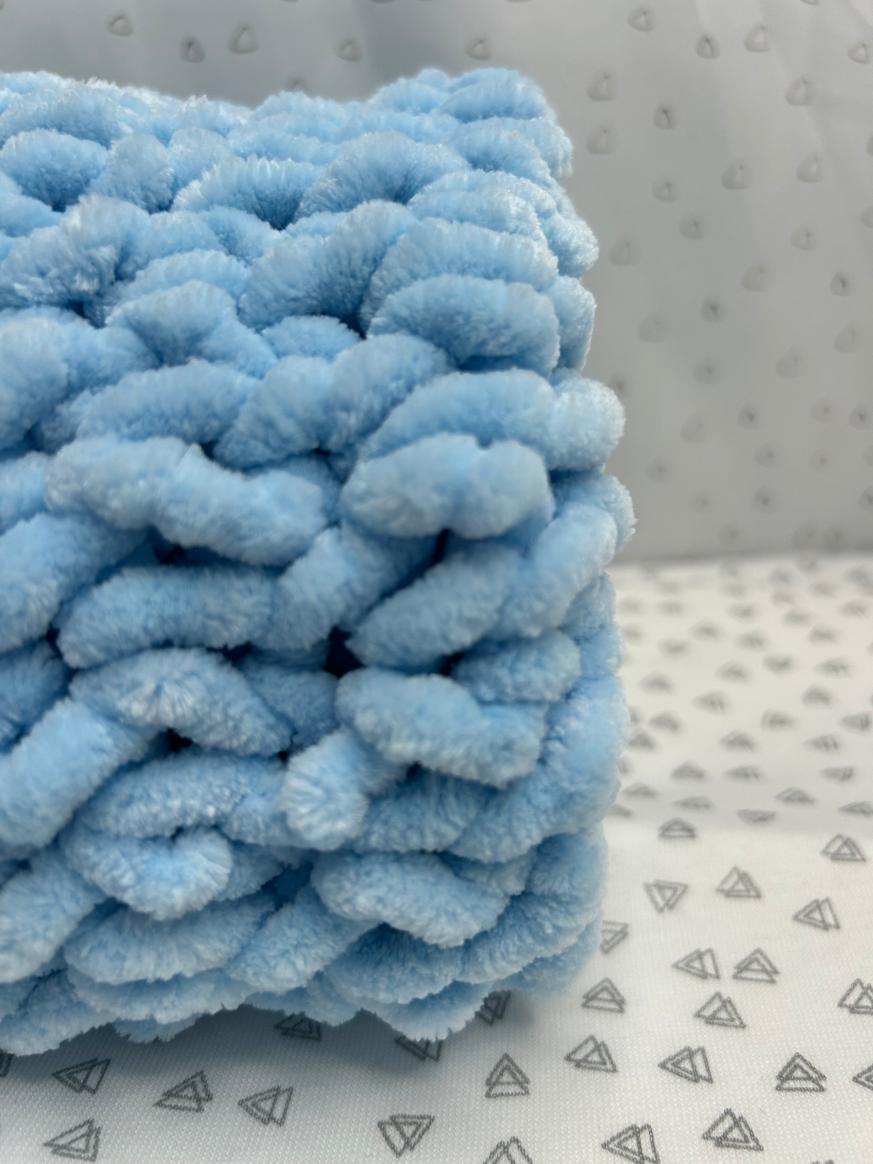 Misknit - Sky Blue Baby Blanket Snuggler