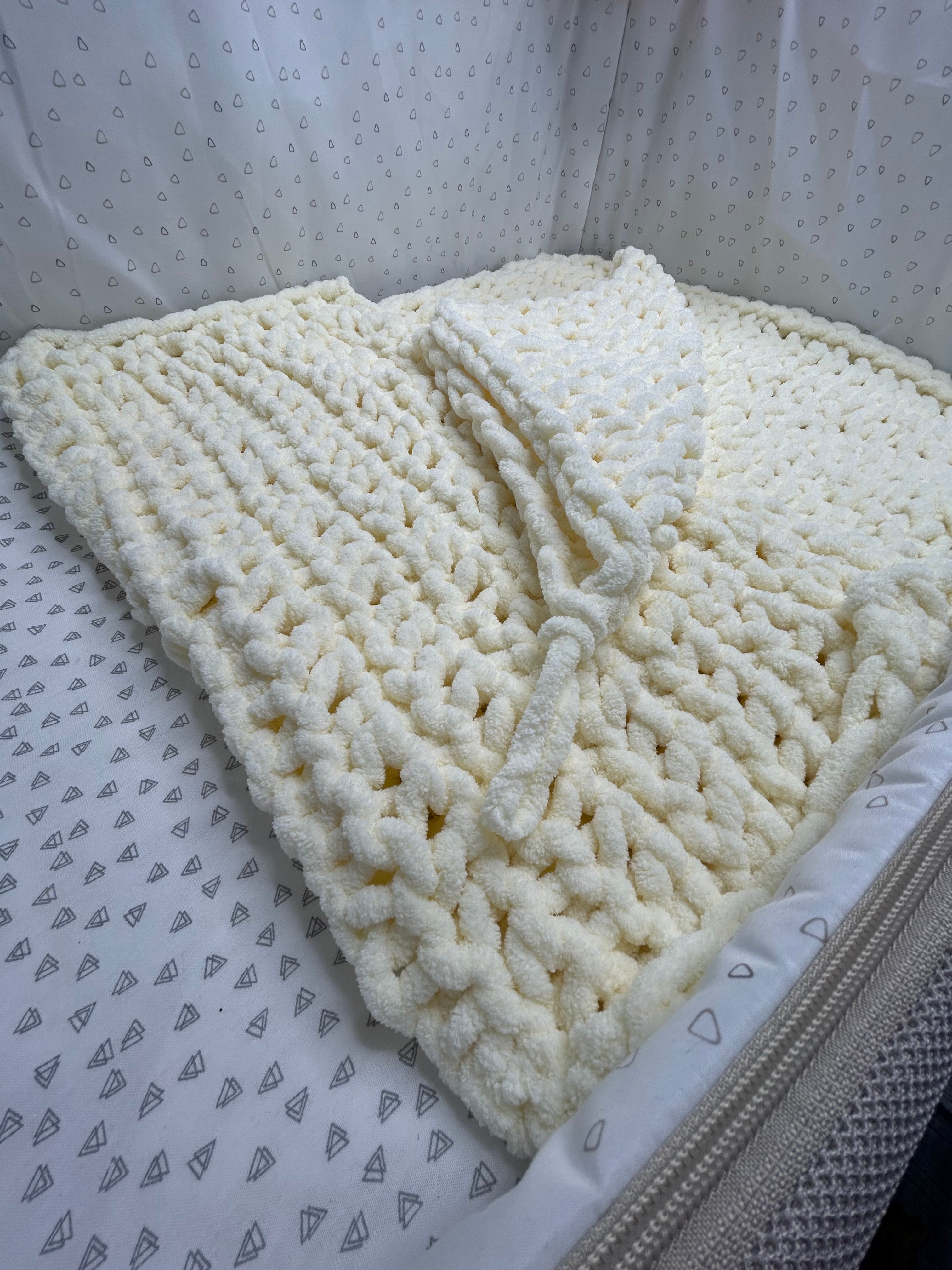 Ready to Ship - Vanilla Baby Blanket & Comforter Set