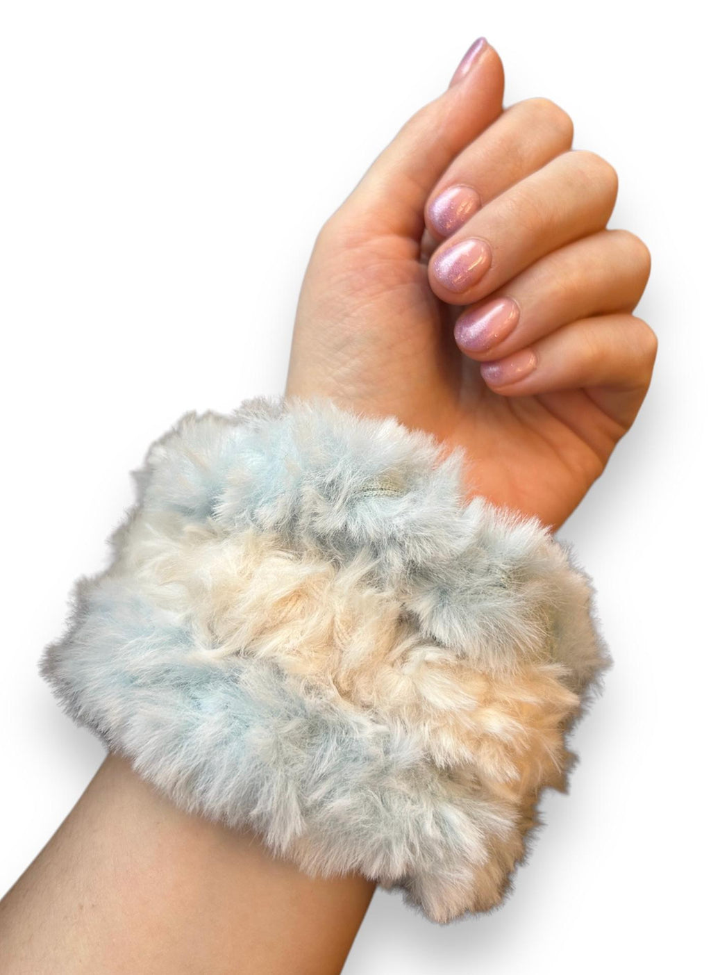 Handmade Crocheted Faux Fur/Fluffy Scrunchie Hair Tie